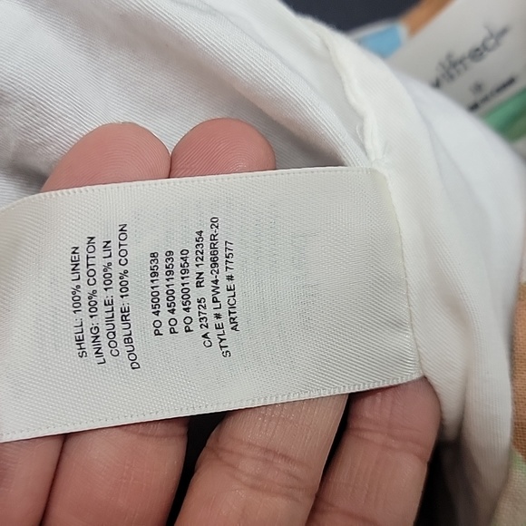 Wilfred Linen strapless Fatale Top Aritzia Sizs 10 - Picture 6 of 9